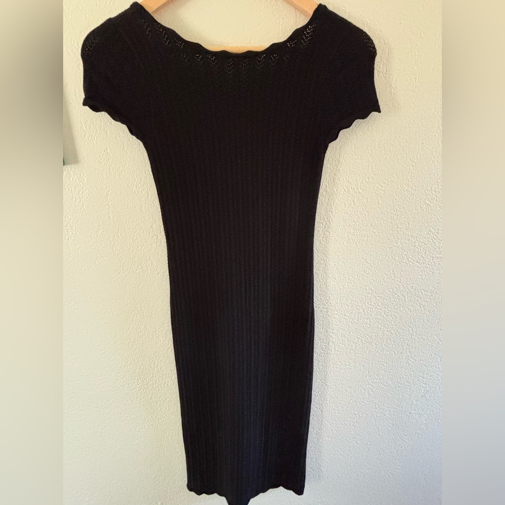 Wilfred free upon Elegant Black Knit Dress